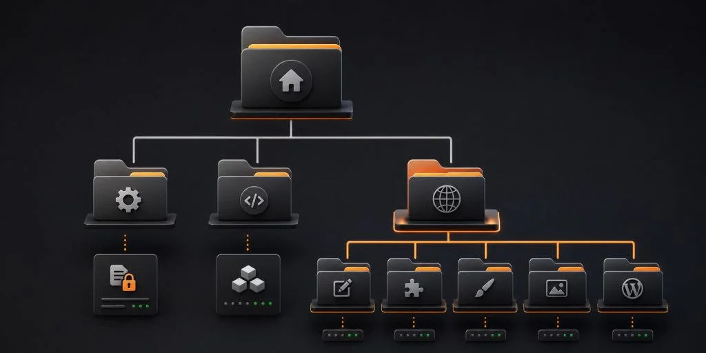 Bedrock WordPress project directory structure